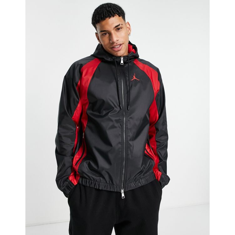 Jordan black store and red jacket