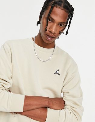 Jordan essentials crewneck sweatshirt in rattan