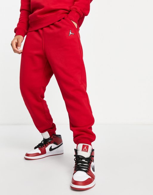 JORDAN ESSENTIAL outlet FLEECE JOGGERS Red Large