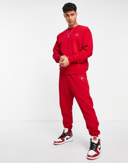 Red Jordan Essential Joggers