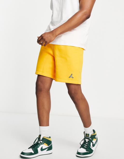 Yellow 2025 fleece shorts