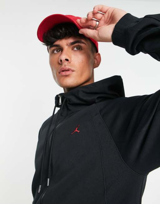 Black jordan hotsell zip up hoodie