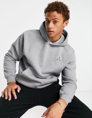 Jordan essentials hoodie in grey - ASOS Price Checker