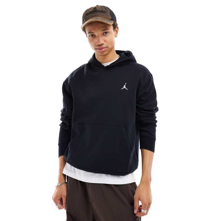 Jordan Essentials Kapuzenpullover aus Fleece in Schwarz ASOS