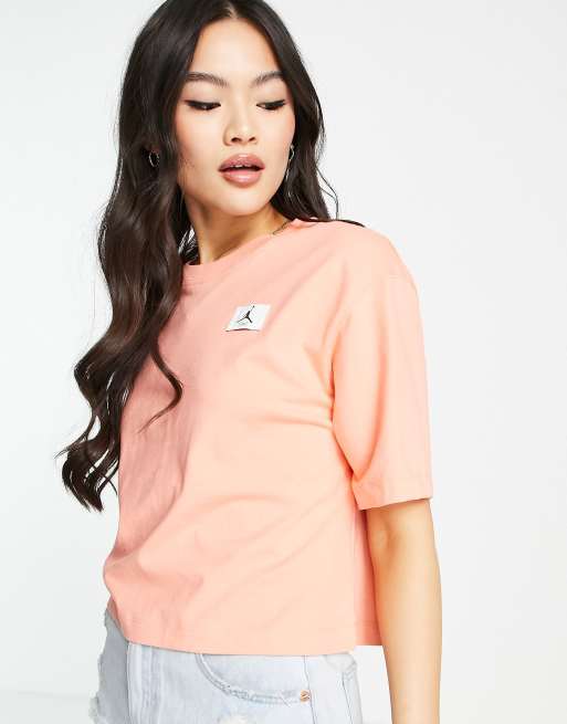 Jordan - Essentials - Recht cropped T-shirt in oranje