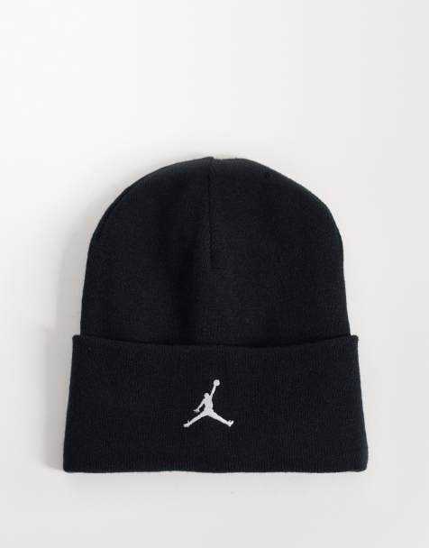 Jordan essentials satin lined beanie in black - view 1
