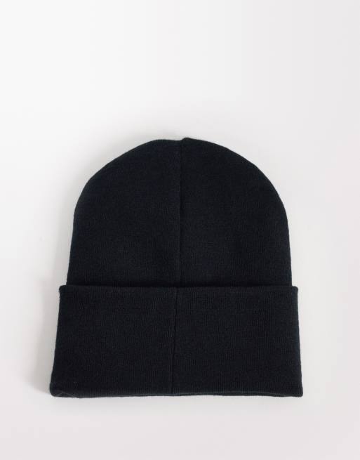 Jordan essentials satin lined beanie in black, 3 of 3