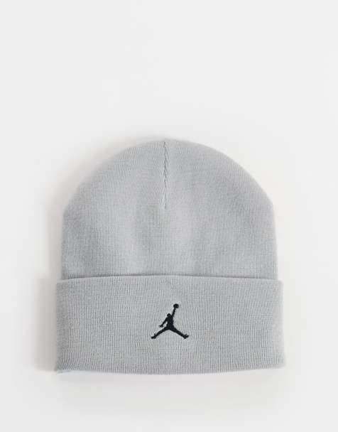 Jordan essentials satin lined beanie in grey - view 1
