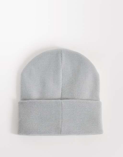 Jordan essentials satin lined beanie in grey, 3 of 3