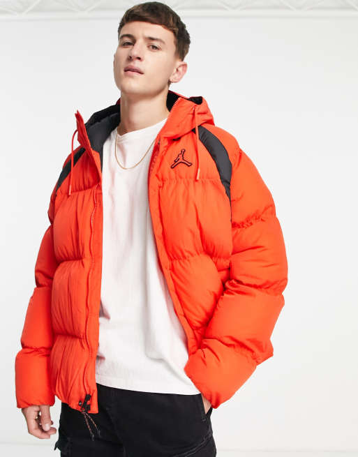 Jordan Essentials synthetic fill puffer jacket in chile red