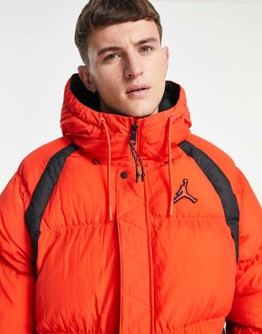 Red jordan 2024 puffer jacket