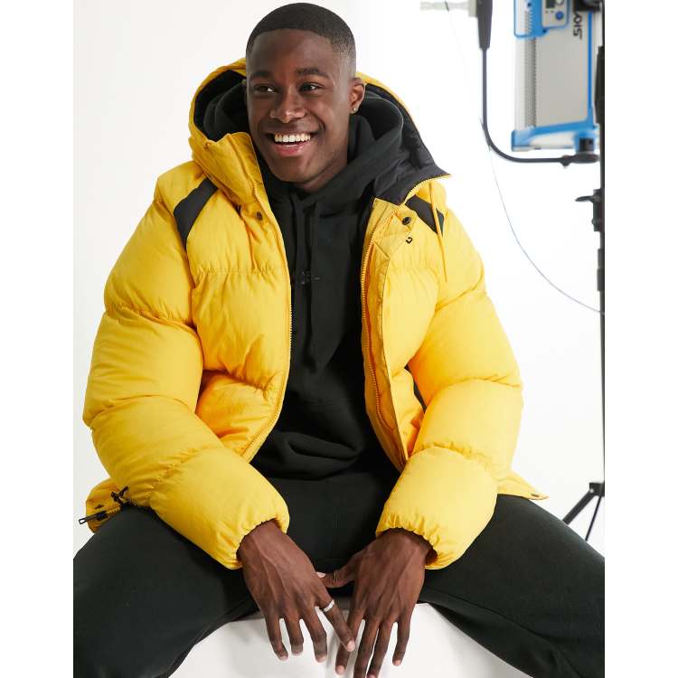 Jordan Essentials synthetic fill puffer jacket in yellow