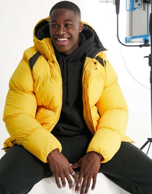 Yellow store puffer coat