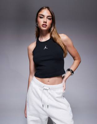 Shop Jordan Essentials Tank Top In Black