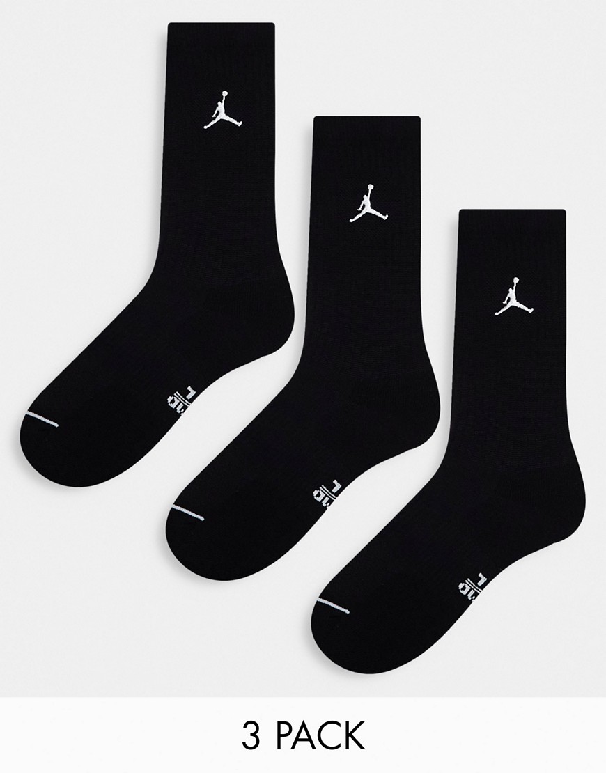 Jordan everyday 3-pack socks in black