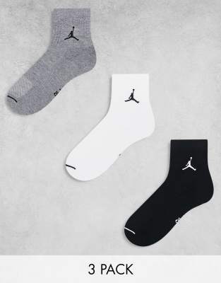 Jordan everyday cushion 3 pack ankle socks in multi