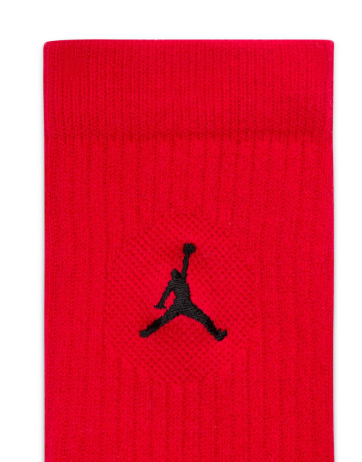 Jordan- Everyday Cushioned - Lot de 3 paires de chaussettes - Rouge/noir/blanc, 3 de 3