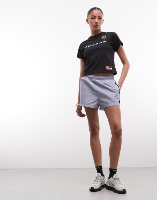 Jordan FC short sleeve cropped jersey in black, 3 of 4