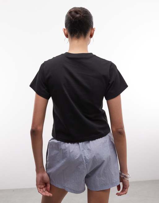 Jordan FC short sleeve cropped jersey in black, 4 of 4