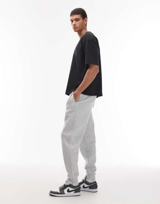 Jordan – Fleece-Jogginghose in Grau mit Bündchen, 3 von 5