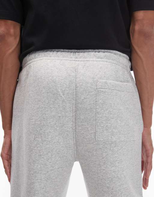 Jordan – Fleece-Jogginghose in Grau mit Bündchen, 4 von 5