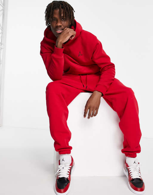 Red store jordan tracksuit