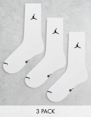Jordan Jordan Flight basketball socks in white