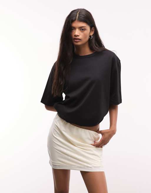 Jordan Flight Club open knit skort in beige, 3 of 5