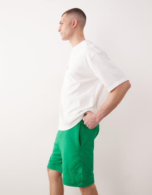 Jordan Flight diamond fleece short in green, 3 of 5
