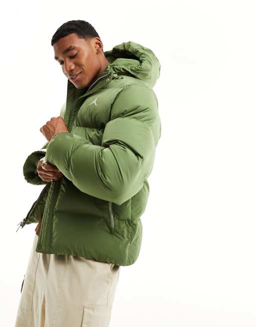 Olive green anorak jacket on sale men's