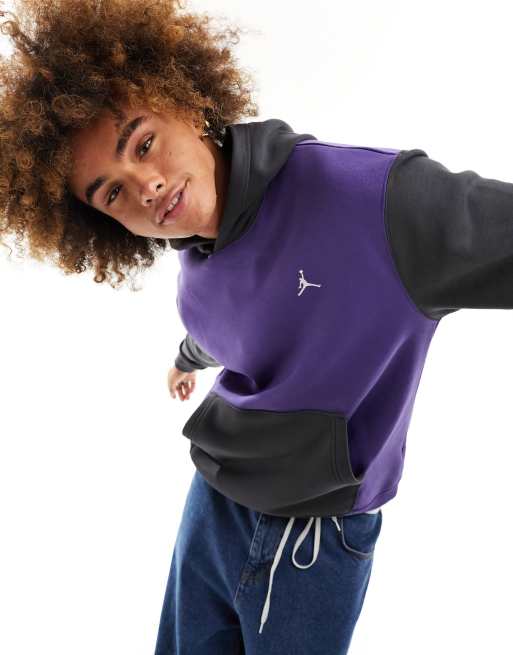 Jordan Flight Essentials hoodie in purple and black