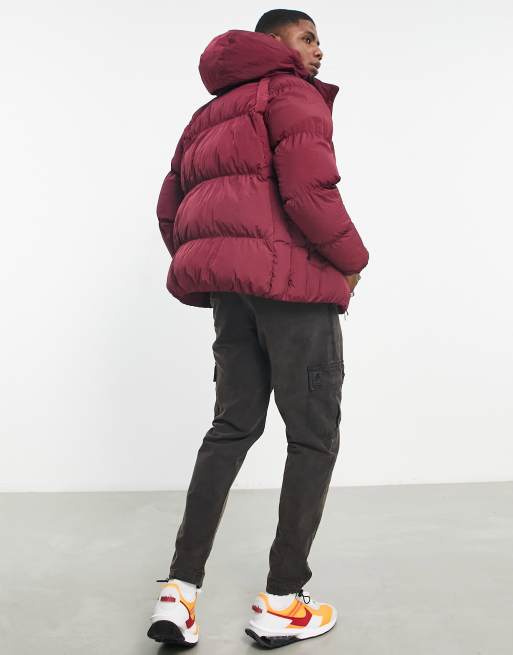 Jordan Flight essentials puffer jacket in cherrywood red | ASOS