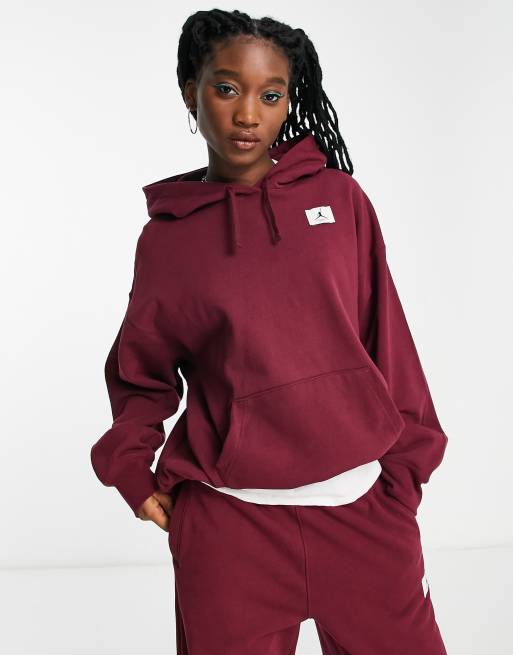 Red jordan cheap hoodie women's