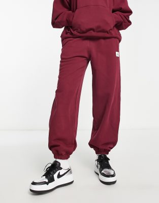 Jordan Jordan Flight fleece joggers in cherrywood red