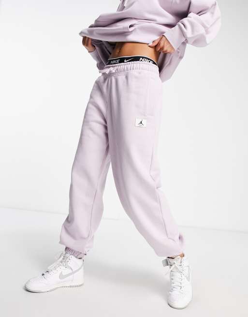 Jordan Flight fleece joggers in lilac ASOS