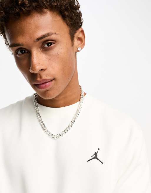 Jordan Flight fleece pull over sweatshirt in sail