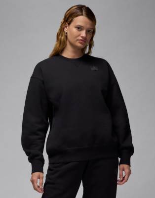 Jordan Flight Fleece Sweatshirt In Black