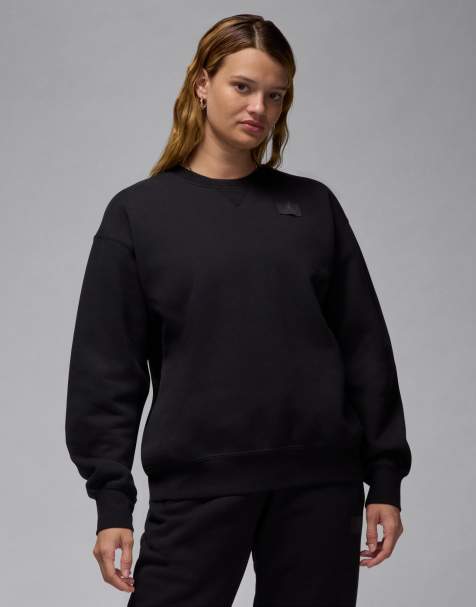 Jordan flight fleece sweatshirt in black - view 1