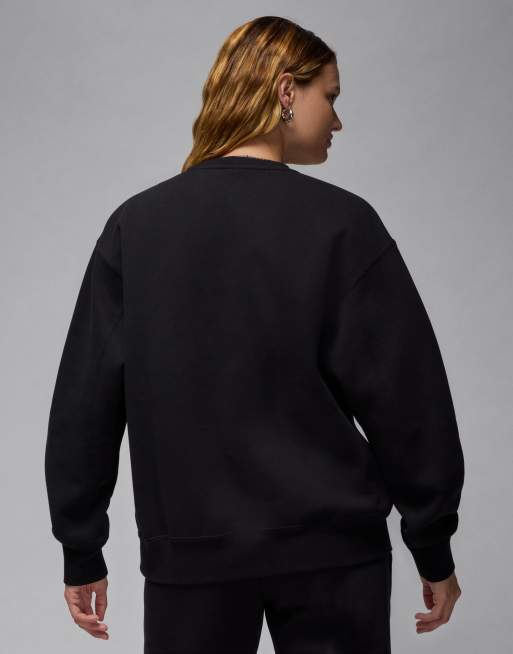 Jordan flight fleece sweatshirt in black, 2 of 4