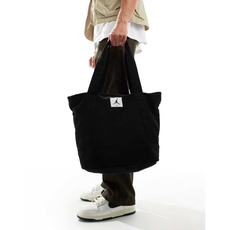 Jordan Flight Holdall Tote Bag in black | ASOS