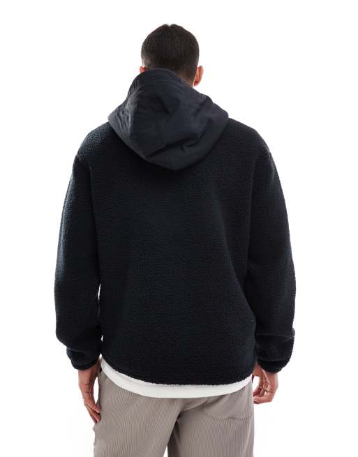 Orange label luxe sherpa zip hoodie clearance