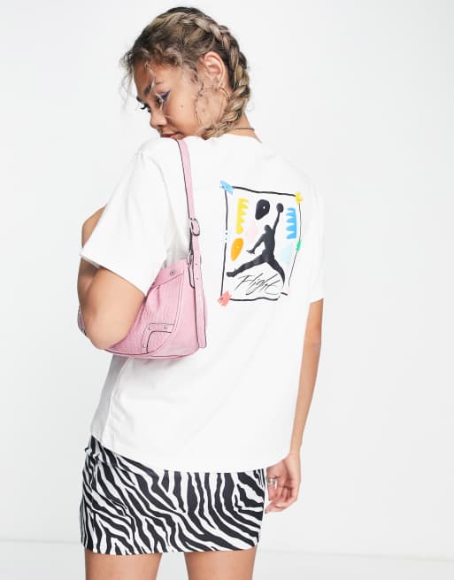 Jordan - Flight - T-shirt met Jumpman-print op de achterkant in wit