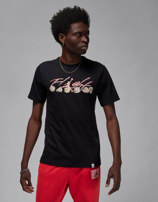 Jordan - Flight - T-shirt met logo in zwart