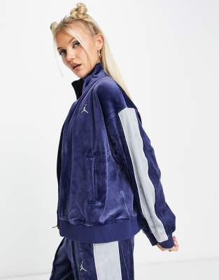 Velour discount track jacket