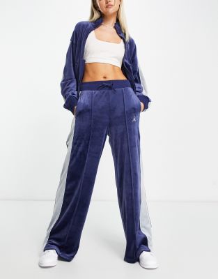 Jordan Flight Velour full zip track trousers in midnight navy - ASOS Price Checker