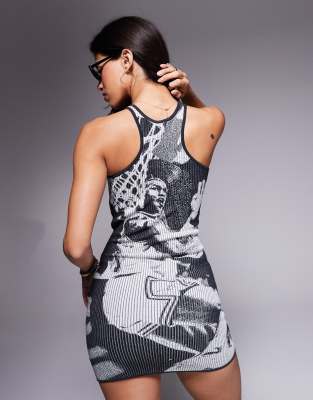 JORDAN GRAPHIC MINI DRESS 