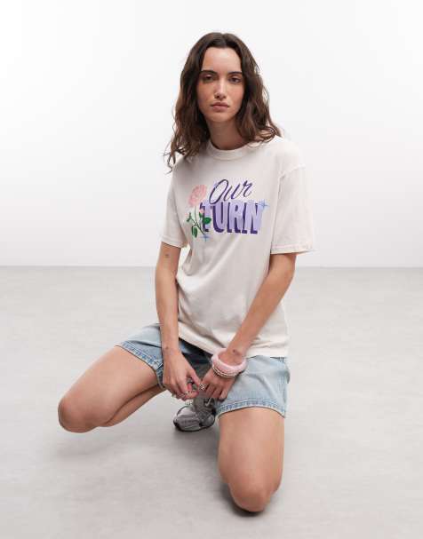 Jordan graphic t-shirt in beige 