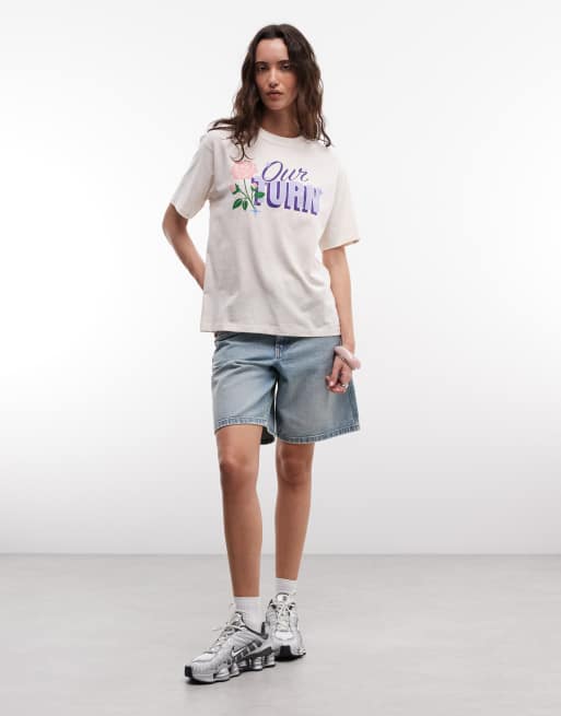 Jordan graphic T-shirt in beige , 2 of 4
