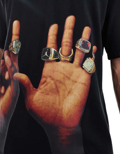 Jordan graphic t-shirt in black, 4 of 4
