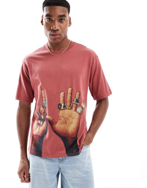 Jordan graphic t-shirt in rust - view 1